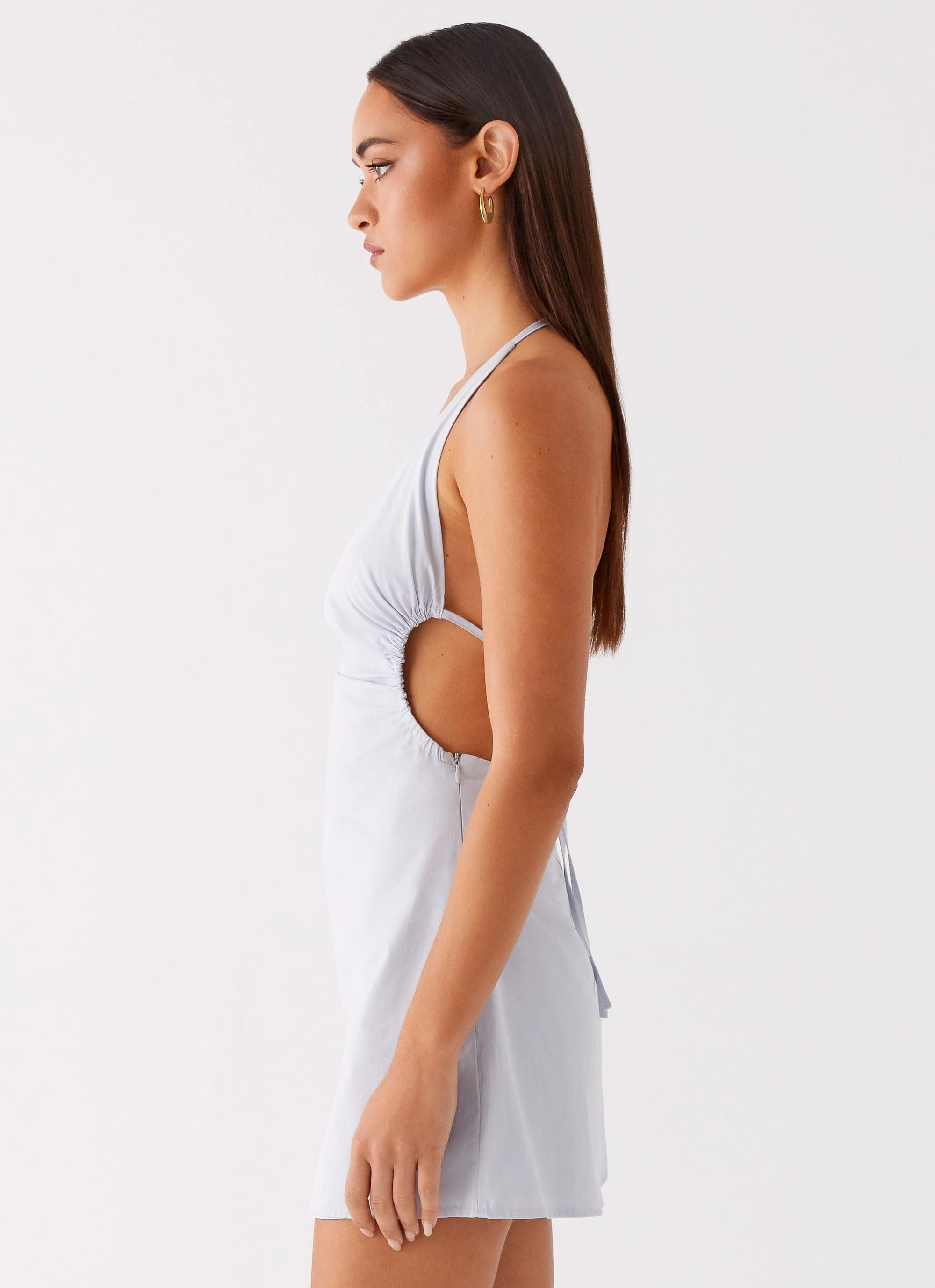 Albie Mini Dress - Cornflower Blue Festive Wear