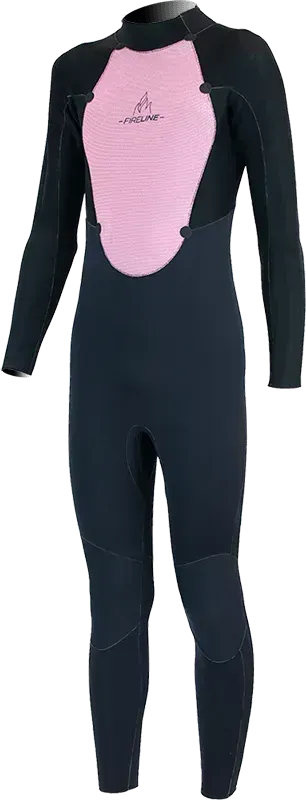 Alder Kids Stealth Junior 5/4/3mm Back Zip Jet Metal Wetsuit