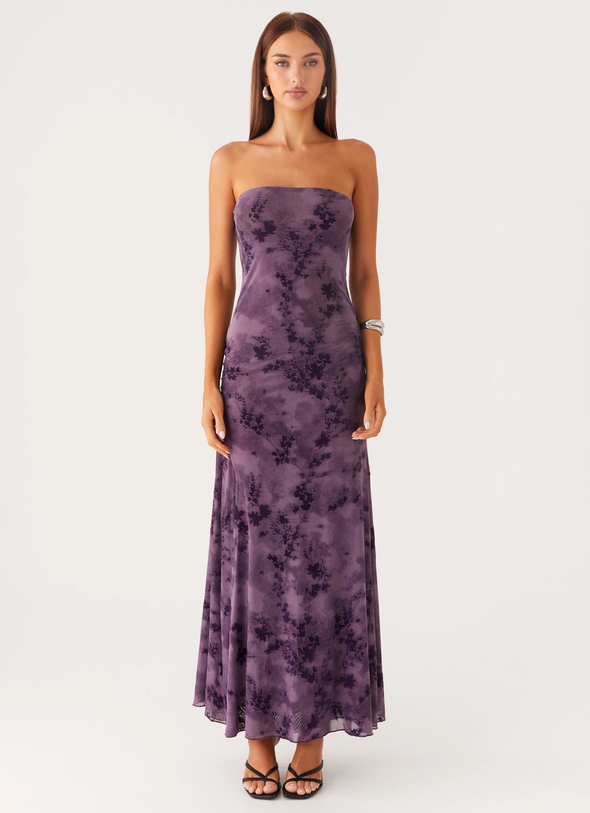 Alexandrite Midi Dress - Purple Classic sheath dress
