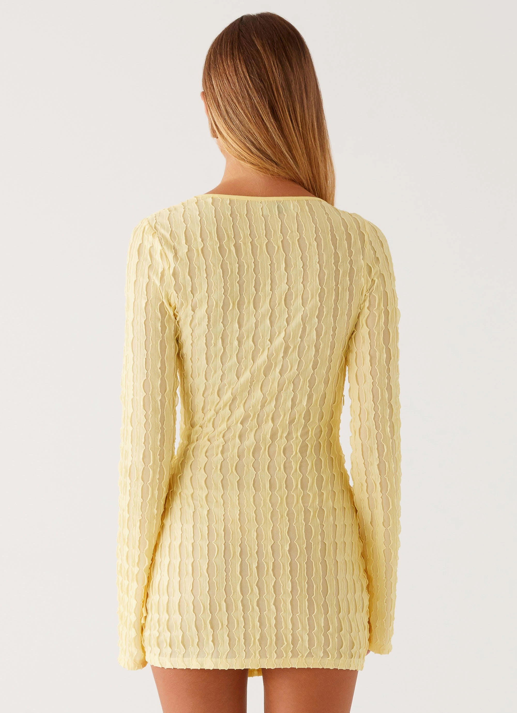 Alfie Mini Dress - Pastel Yellow Smart Layer Wear