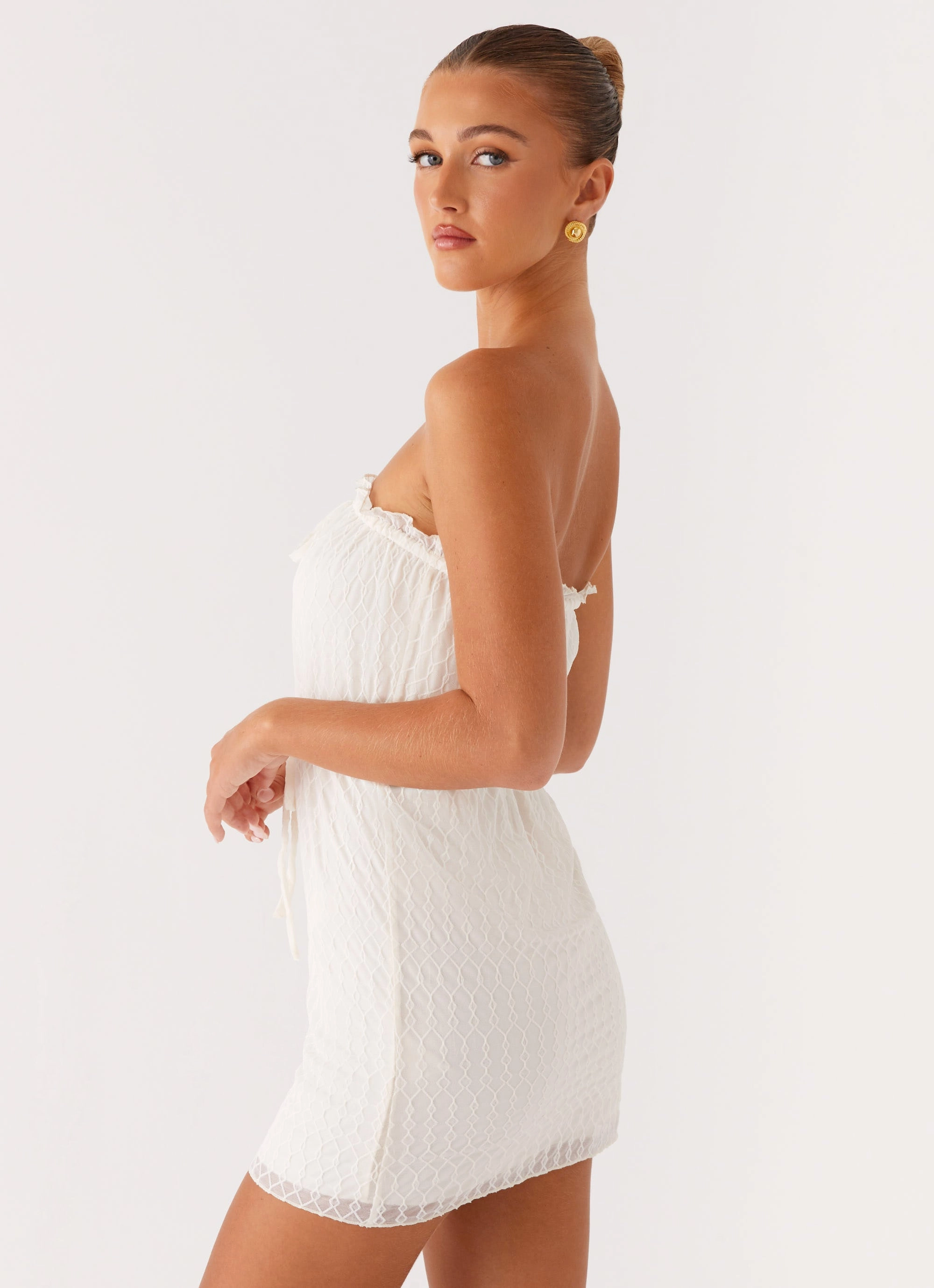 Alina Mini Dress - Ivory Dreamy Touch