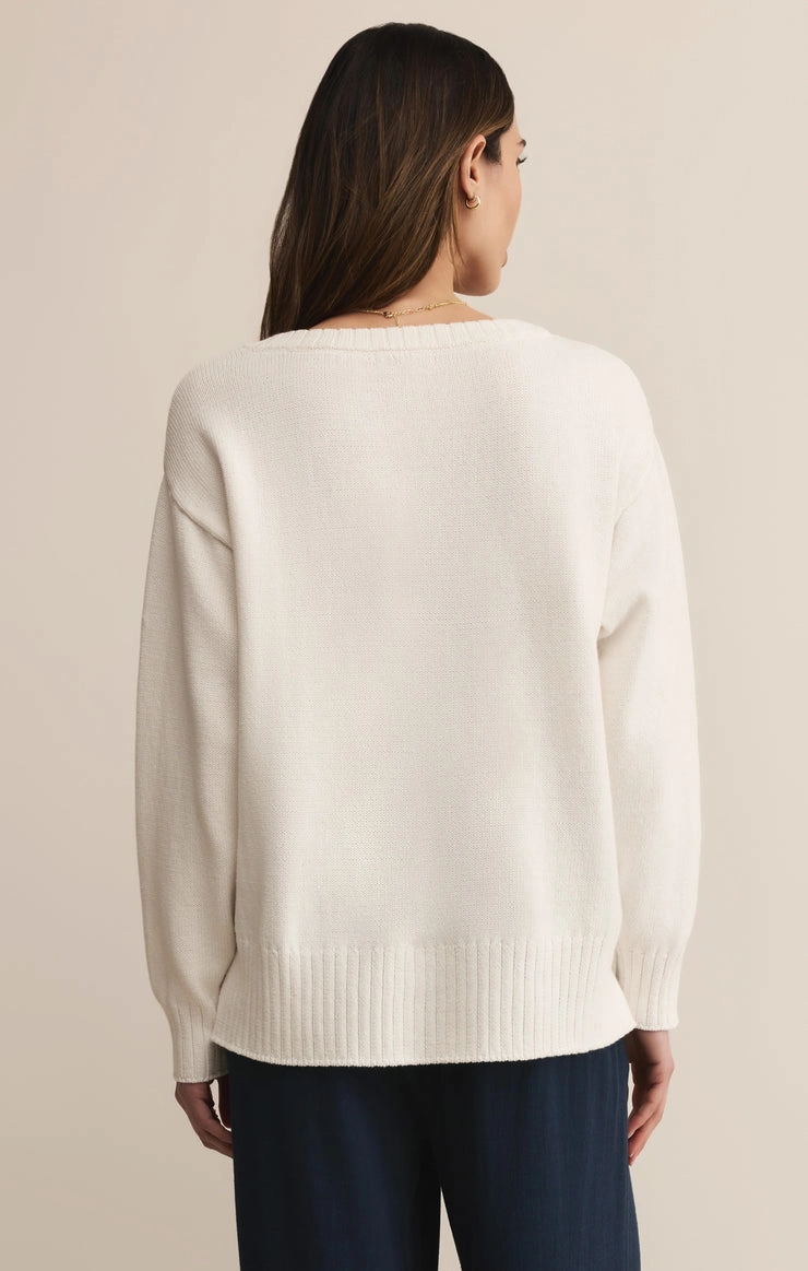 AbrasionResistant Fabric ALL AROUND VNECK SWEATER