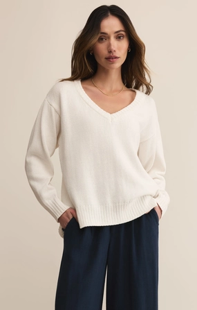 ALL AROUND VNECK SWEATER Soft Blended Fabric