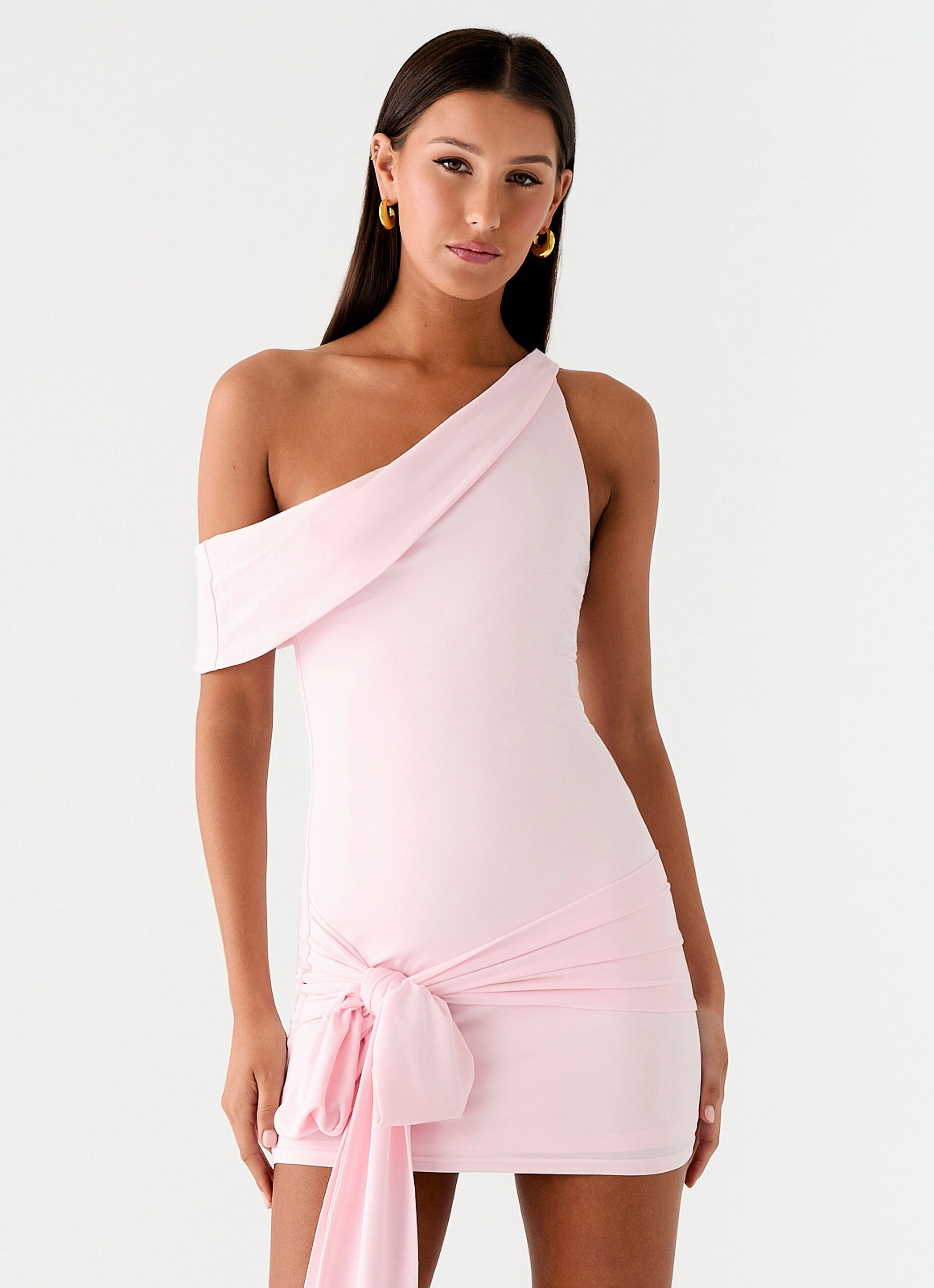 All Day Mini Dress - Baby Pink Cool Fabric Cotton Skin
