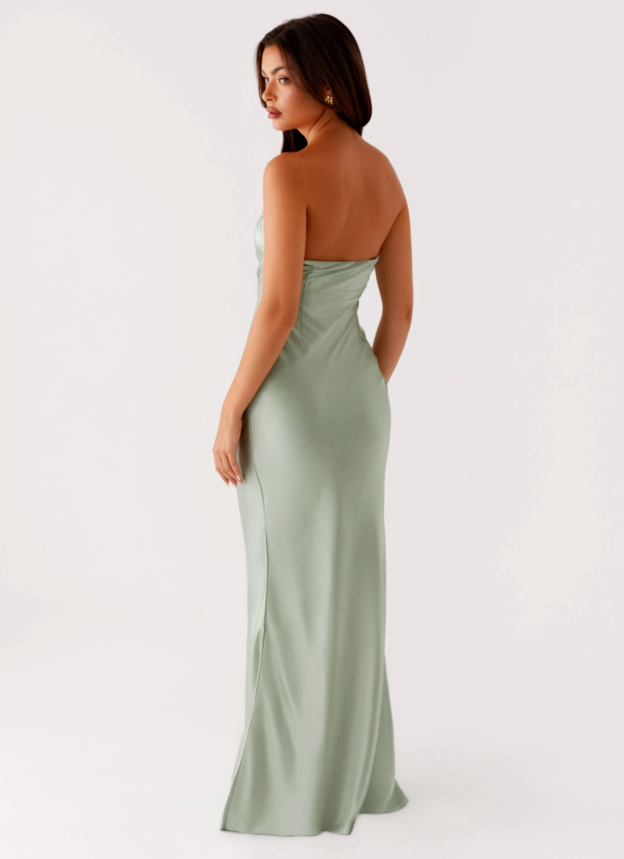 Monte Carlo Maxi Dress - Sage Peach Tone