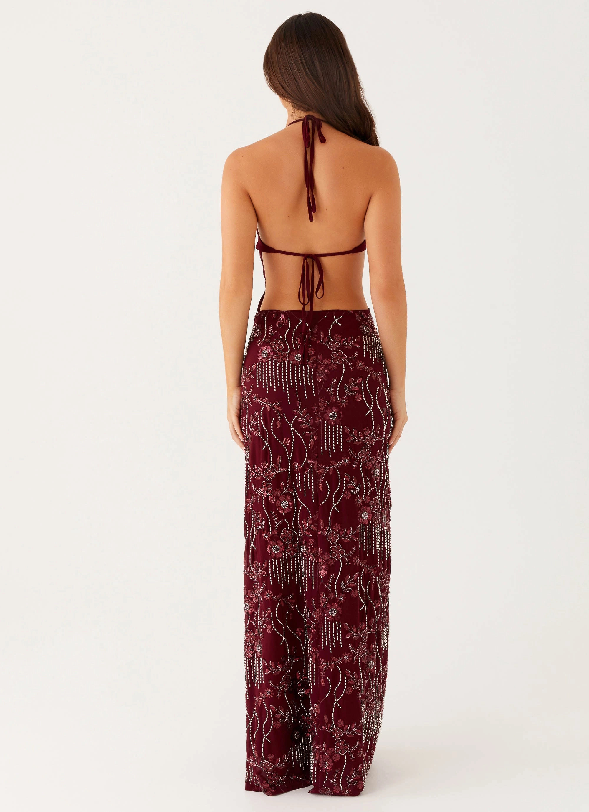 Nordic Plain All For Love Maxi Dress - Burgundy