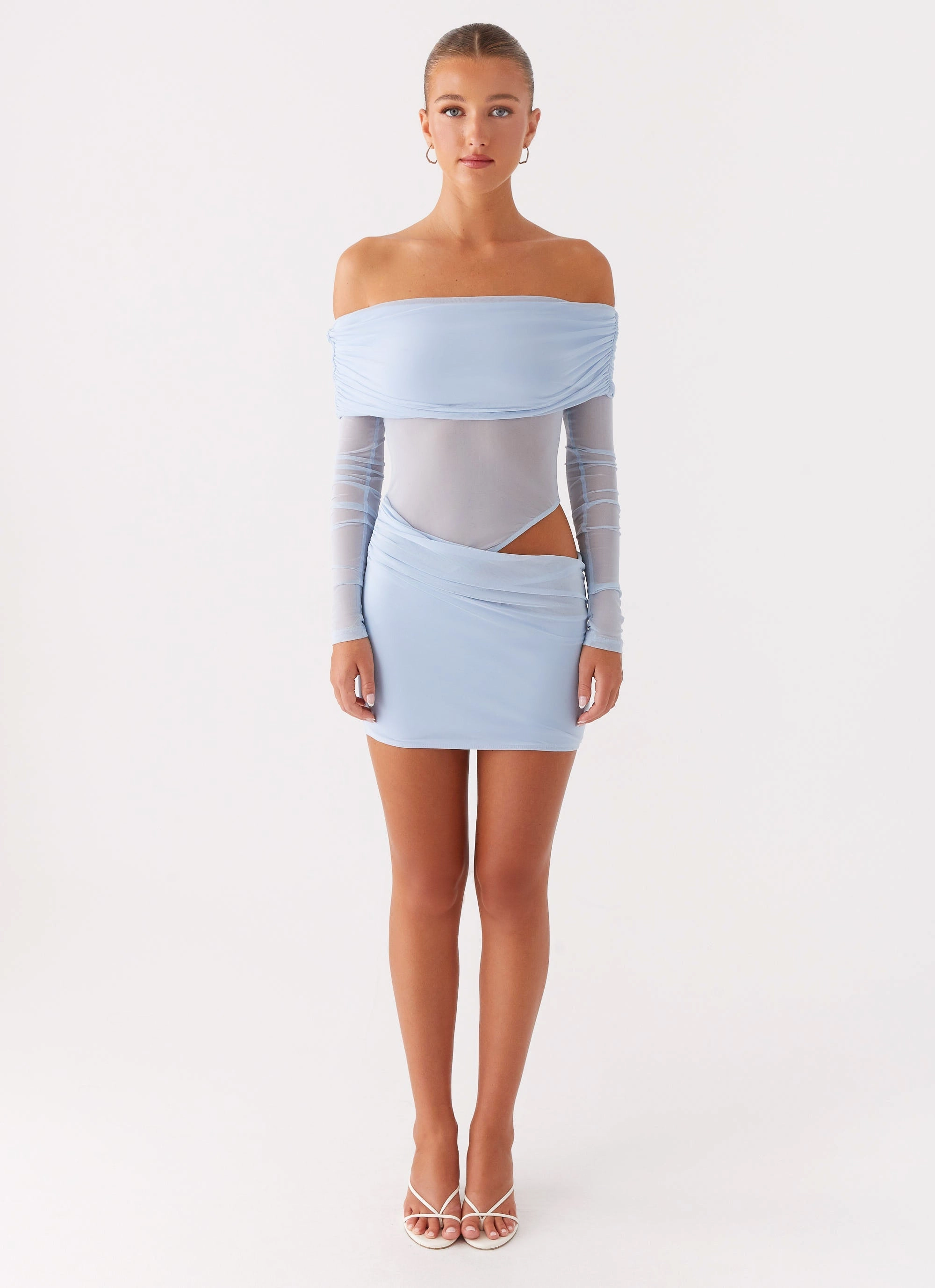 Tassel-Detail No Doubt Mini Dress - Blue