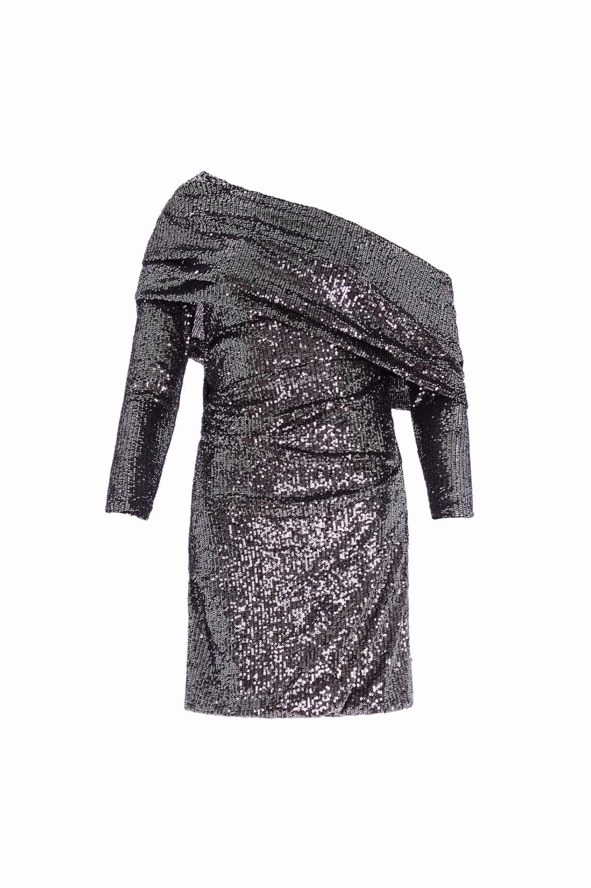 Grass Soft Nova One-Shoulder Micro Mini Dress