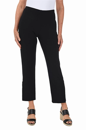 Sporty Style Split Button Hem Ankle Pant