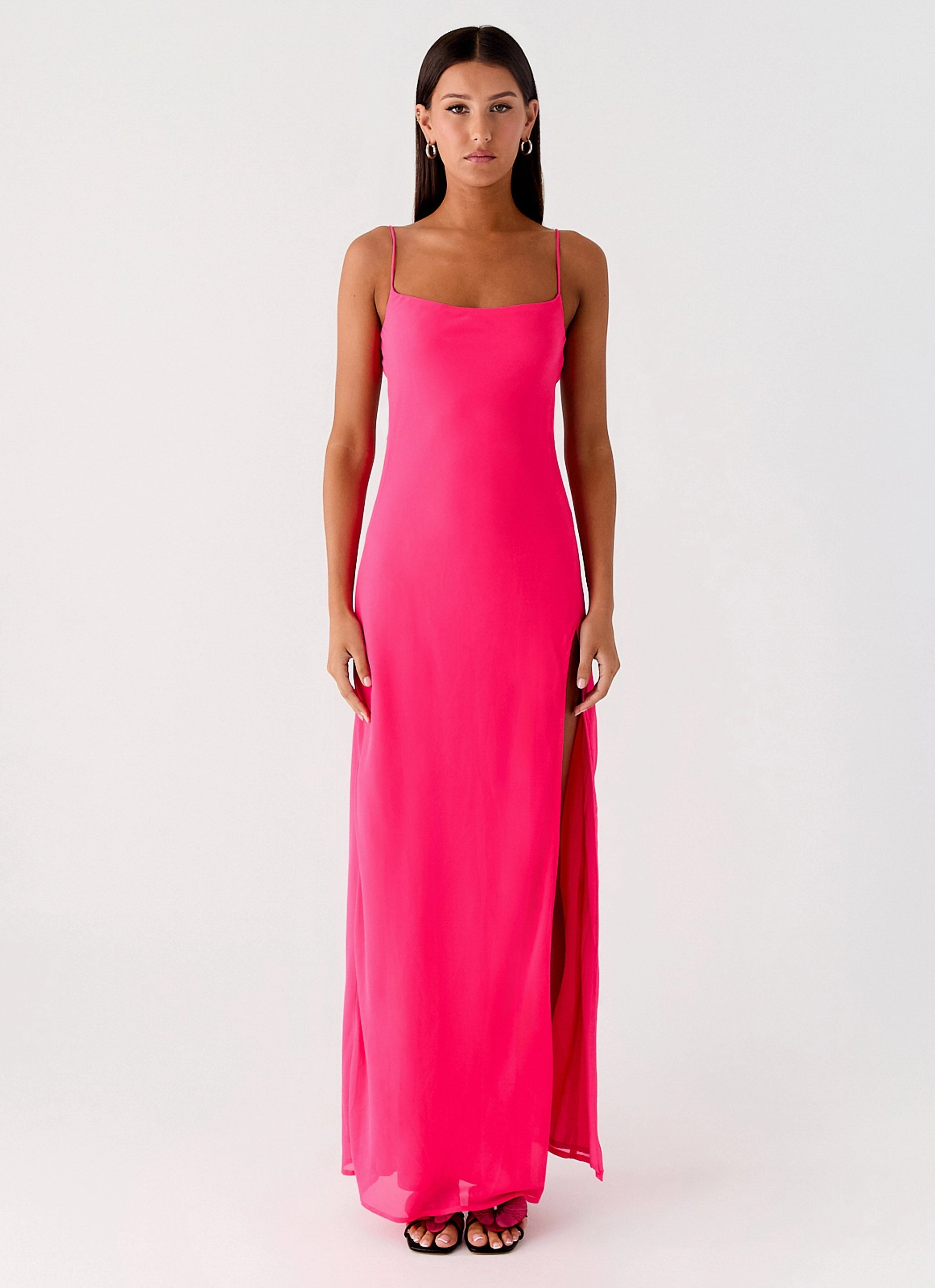 Alouette Maxi Dress - Fuchsia Bold Design Work Look