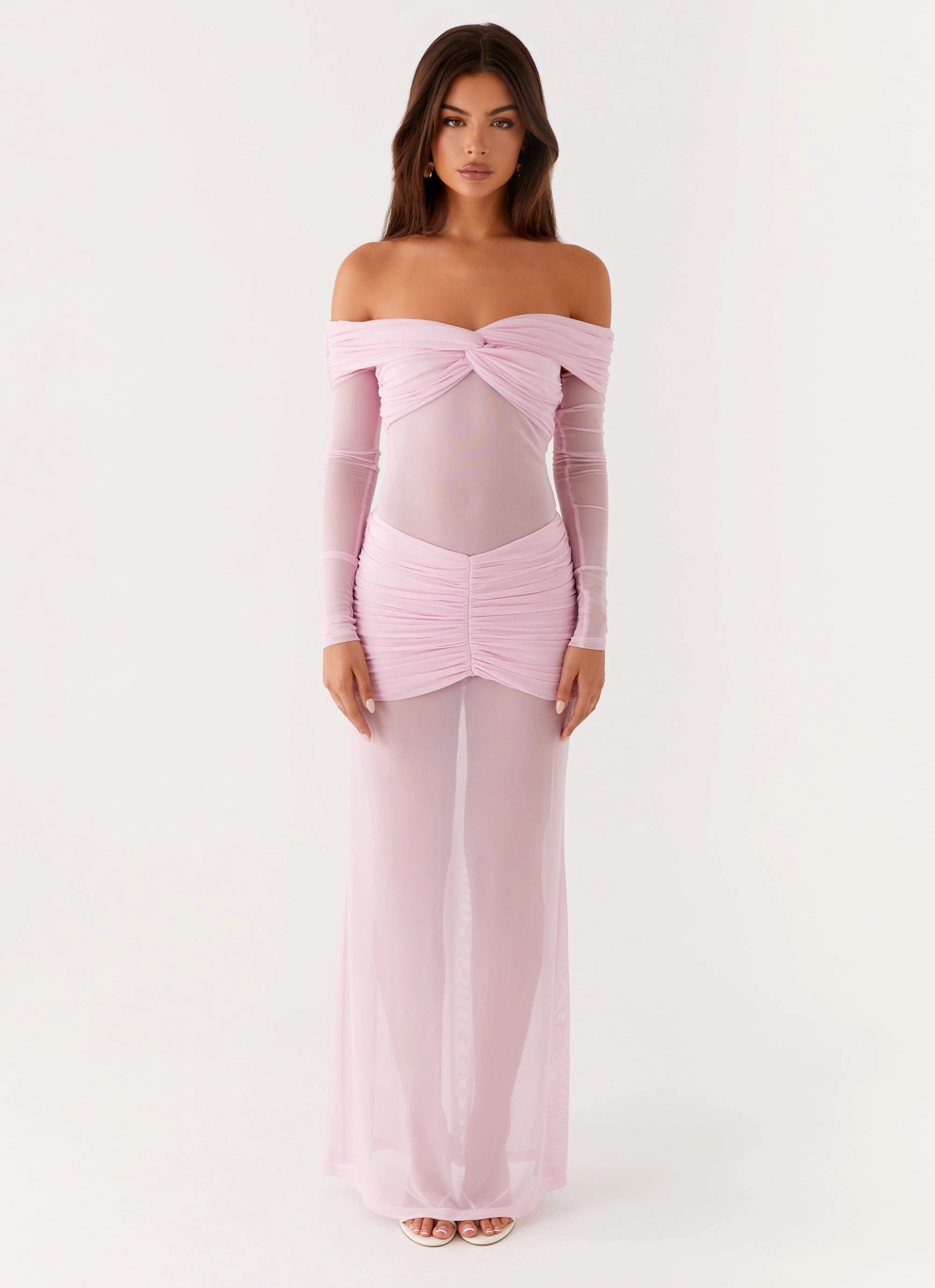 Alter Ego Maxi Dress - Pink Classic wrap dress