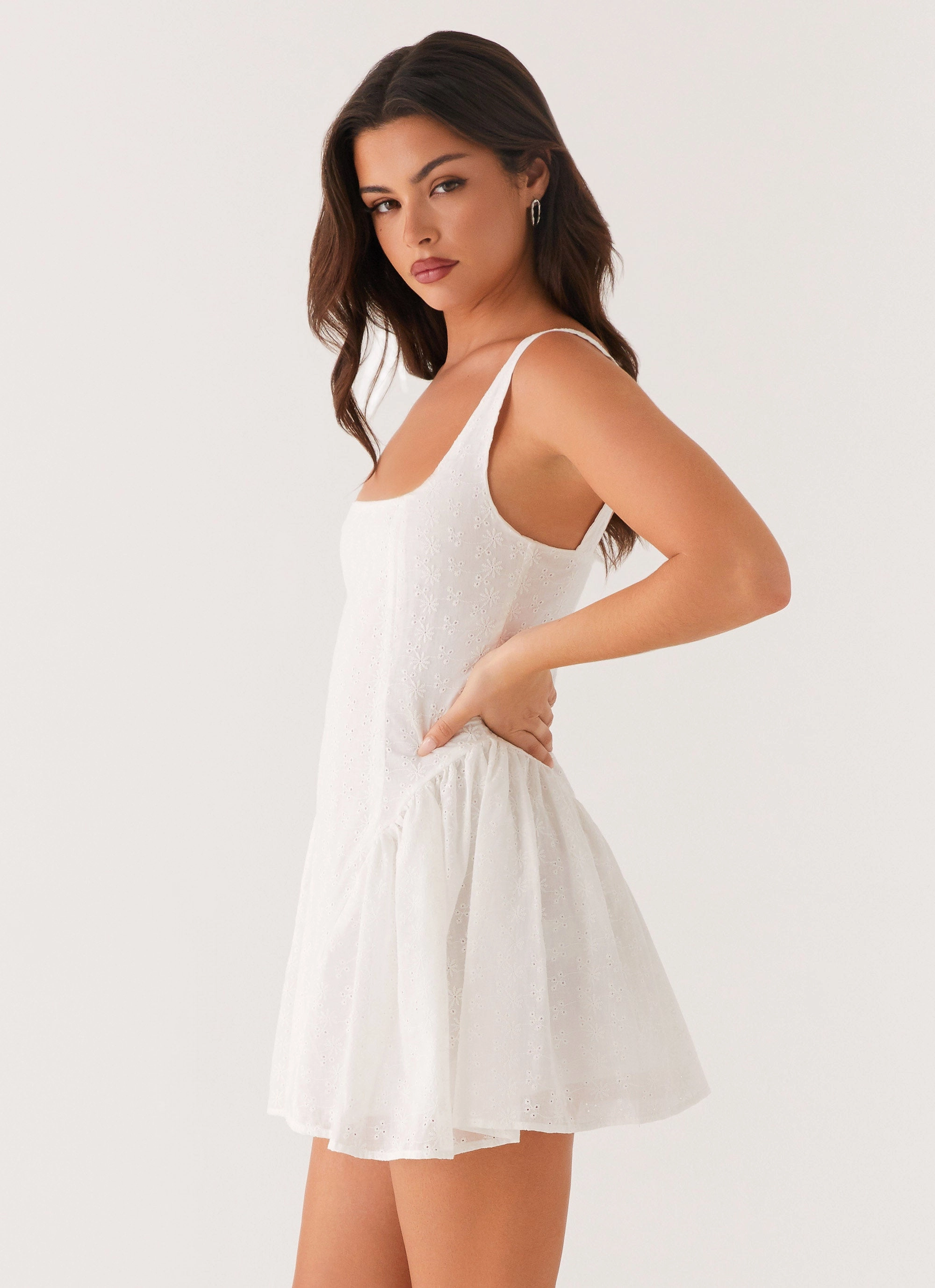 Profile Enhancer All Gender Alyssa Mini Dress - White