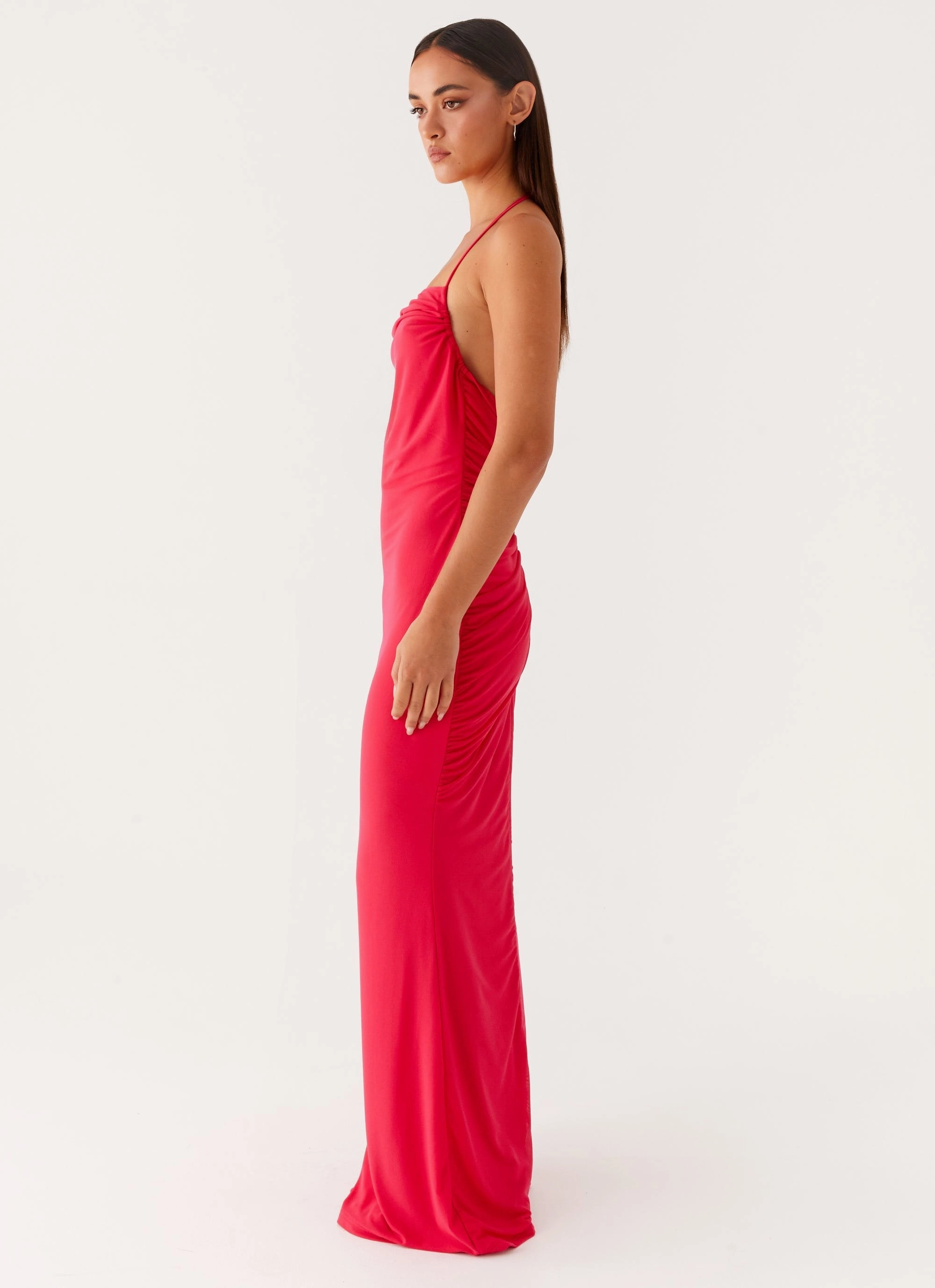 Care-Instructions-Included Smart Fit Amari Maxi Dress - Raspberry