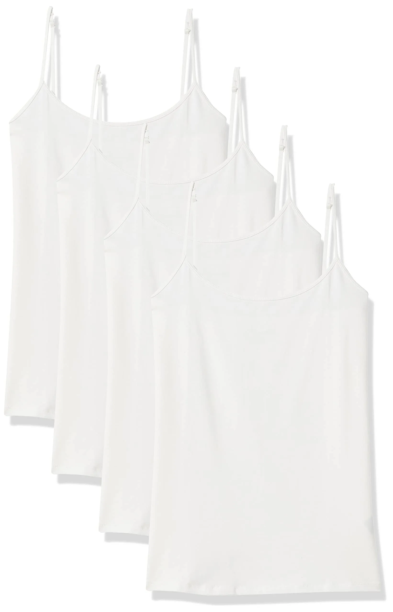 Amazon Essentials Women's Slim-Fit Camisole, Pack of 4