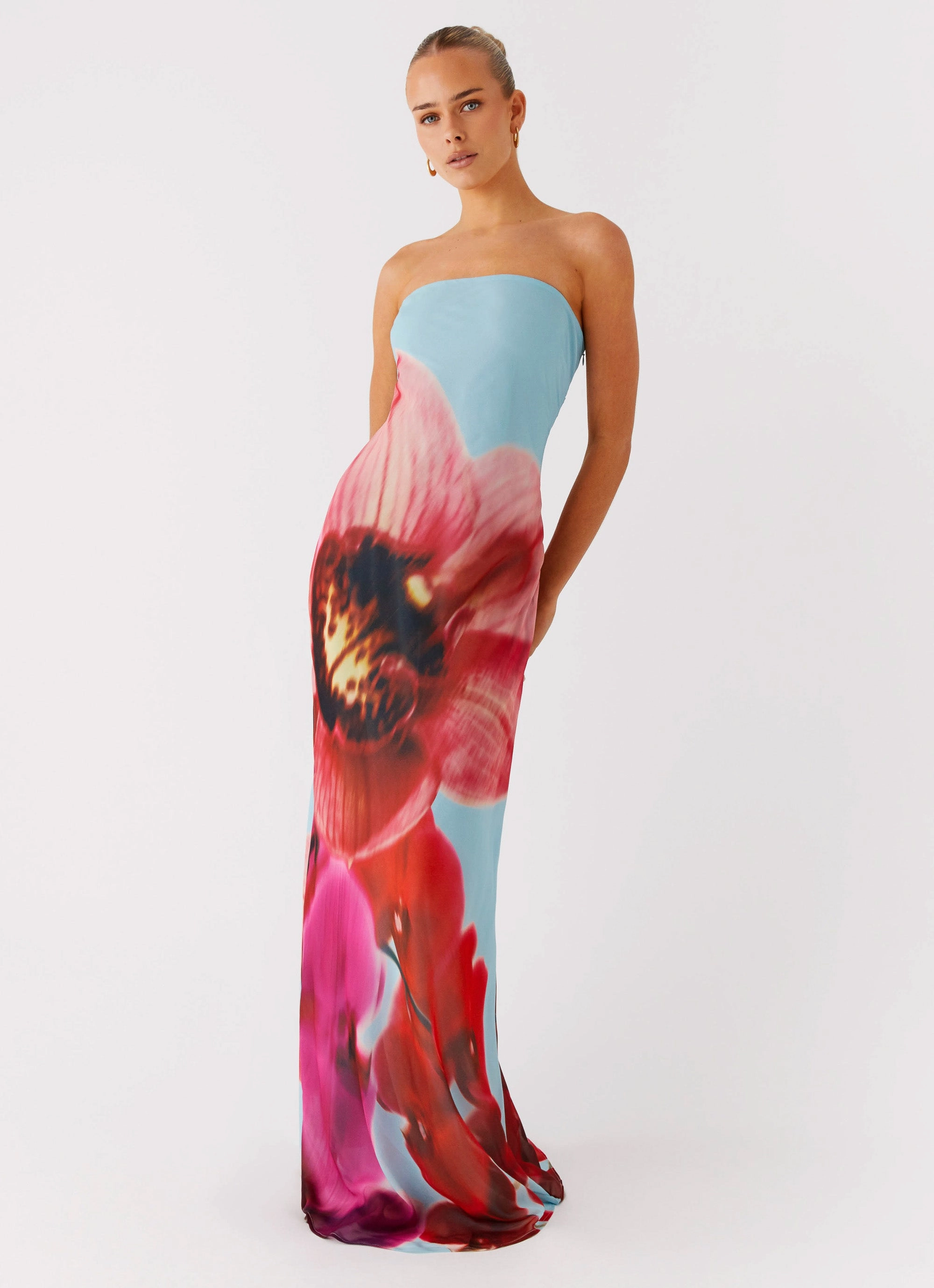 Spring Style AntiPillTreatment Amelle Maxi Dress - Turquoise Bloom