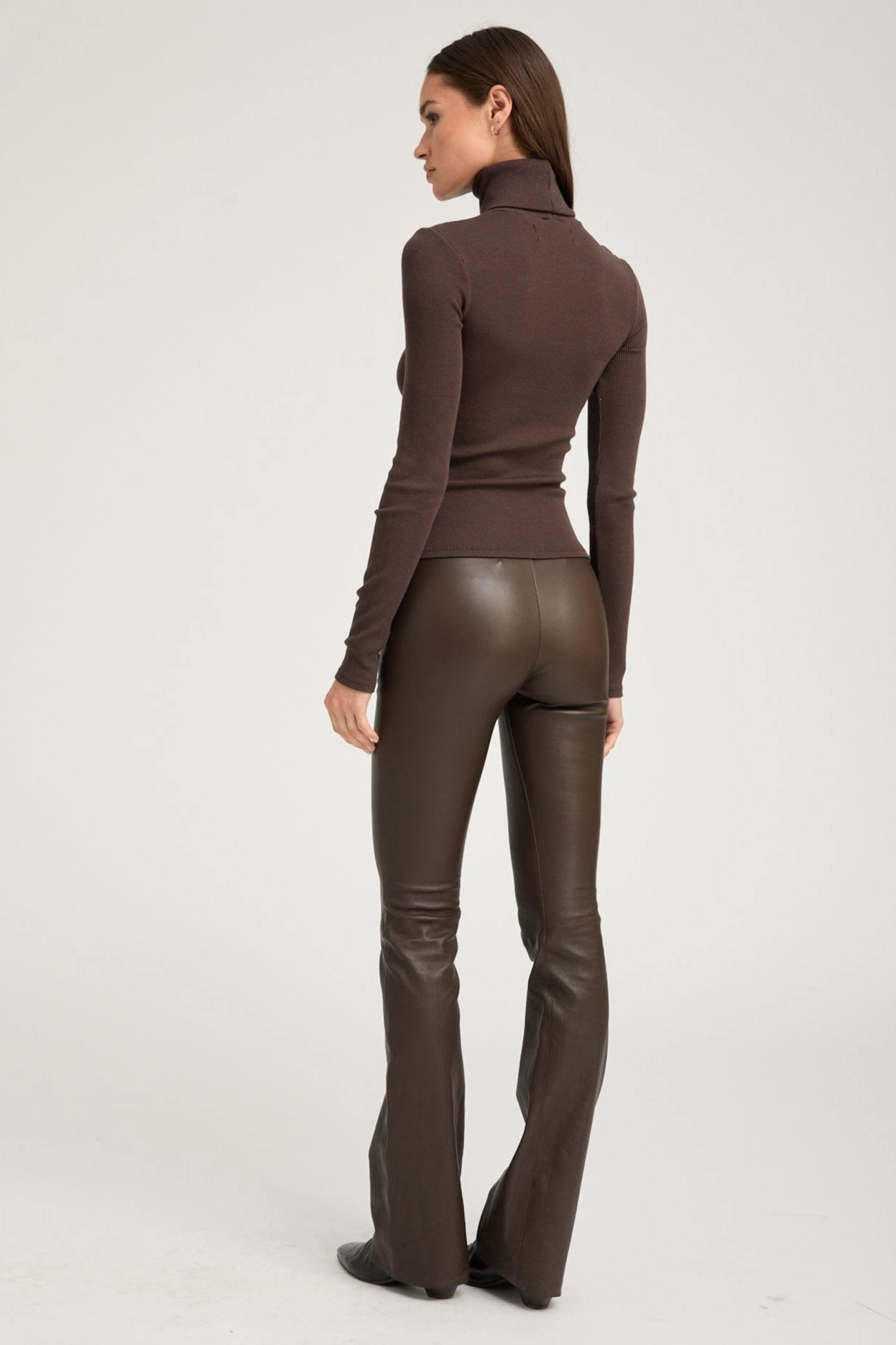 Americano Leather Micro Flare Squat Proof Dance Practice