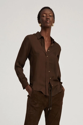 Americano Silk Fitted Button Down QuickReleaseFastenings Gym Wear