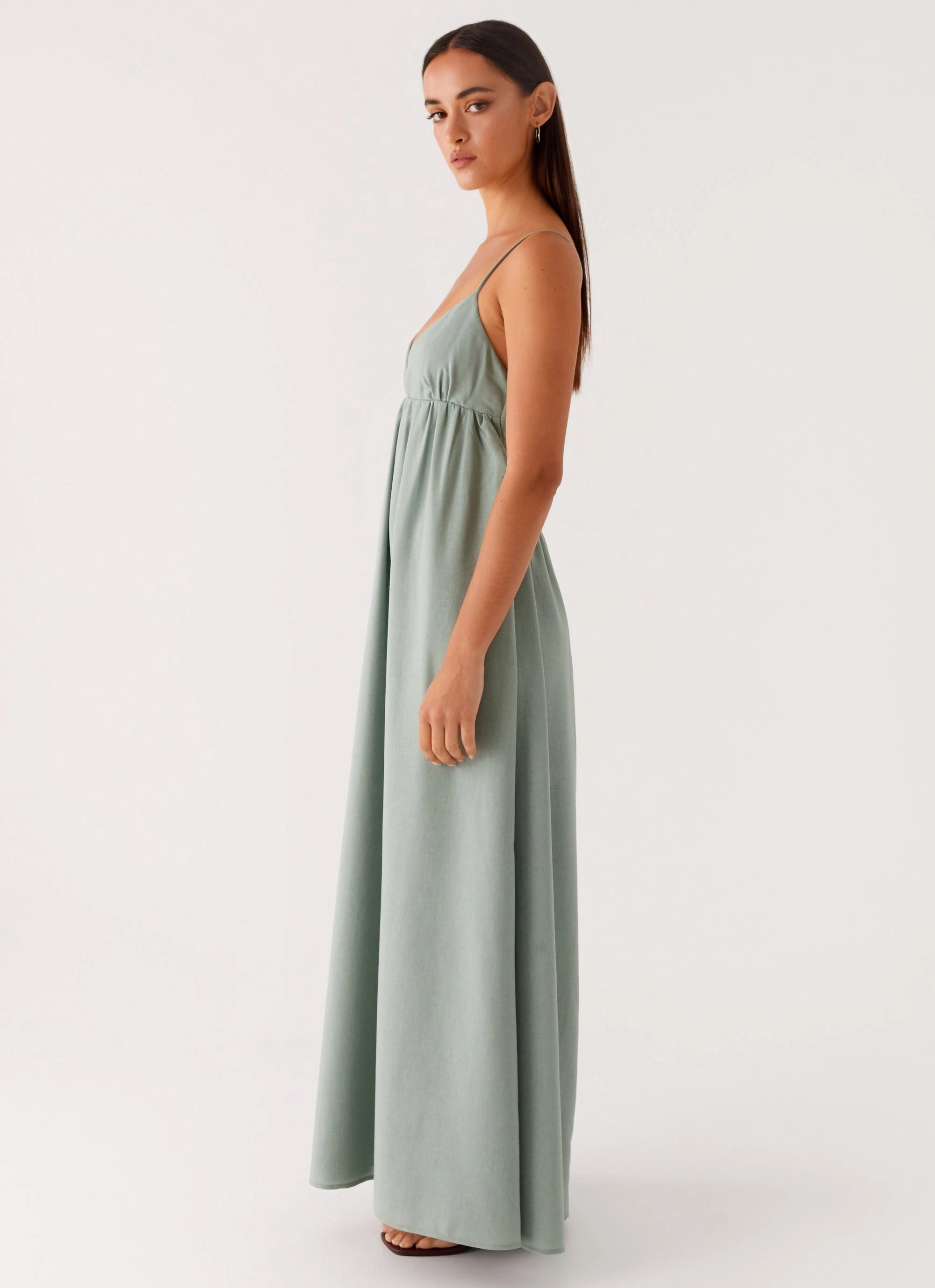 Urban Edge Bodycon Fit Greer Maxi Dress - Sage
