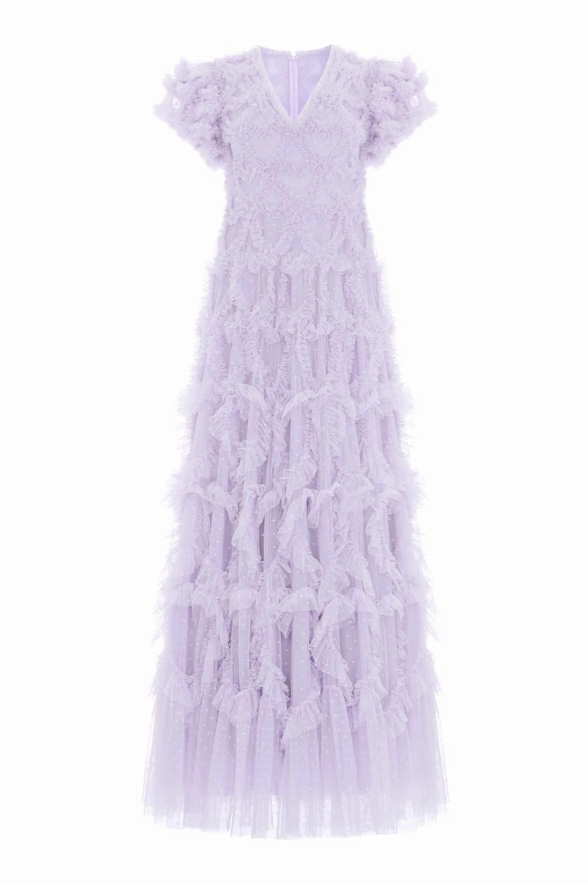 Chic Layering Amorette V-Neck Gown