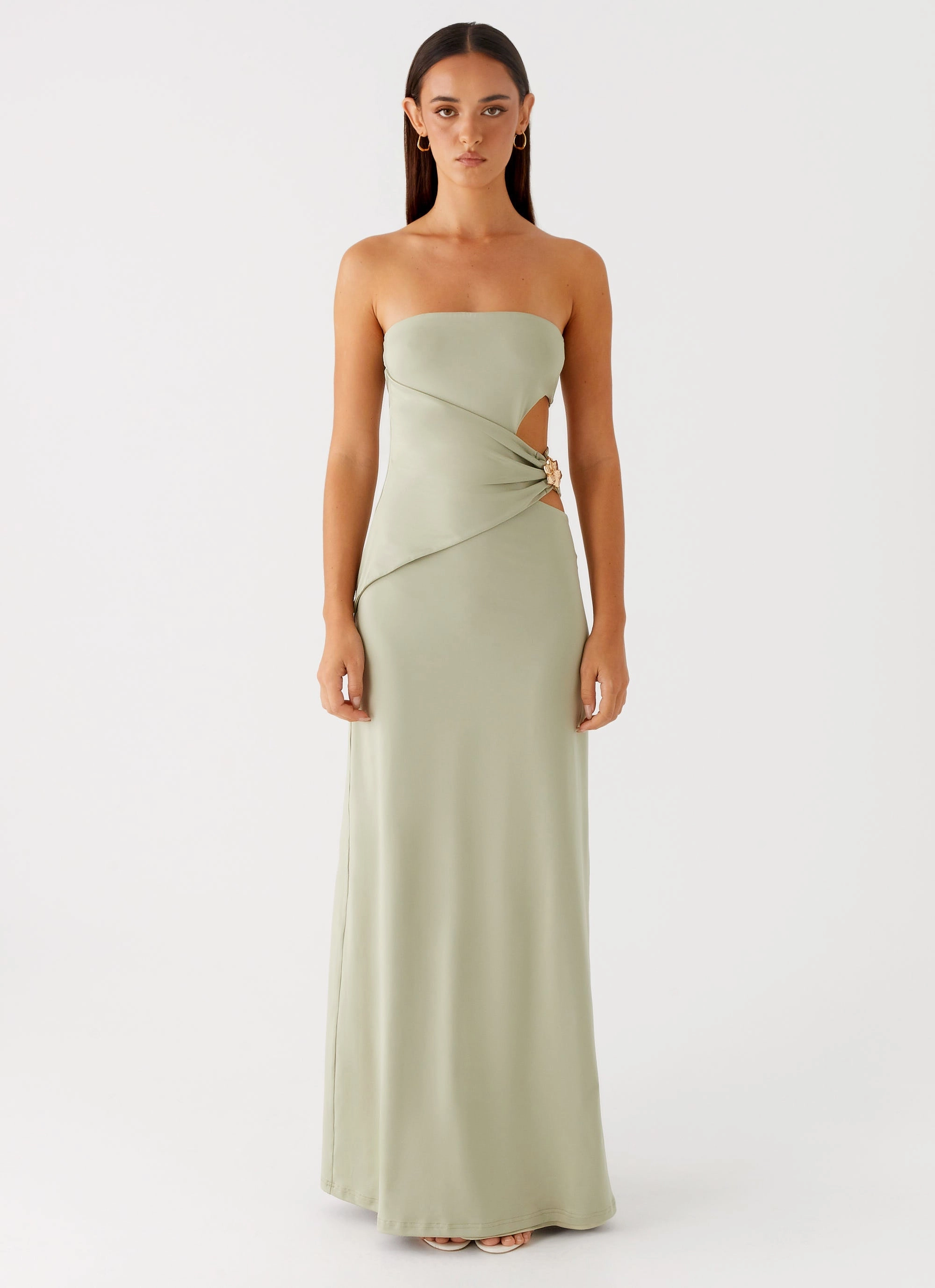 Anetta Maxi Dress - Sage Lawn Soft