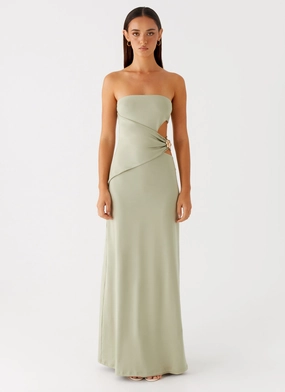 Anetta Maxi Dress - Sage Lawn Soft