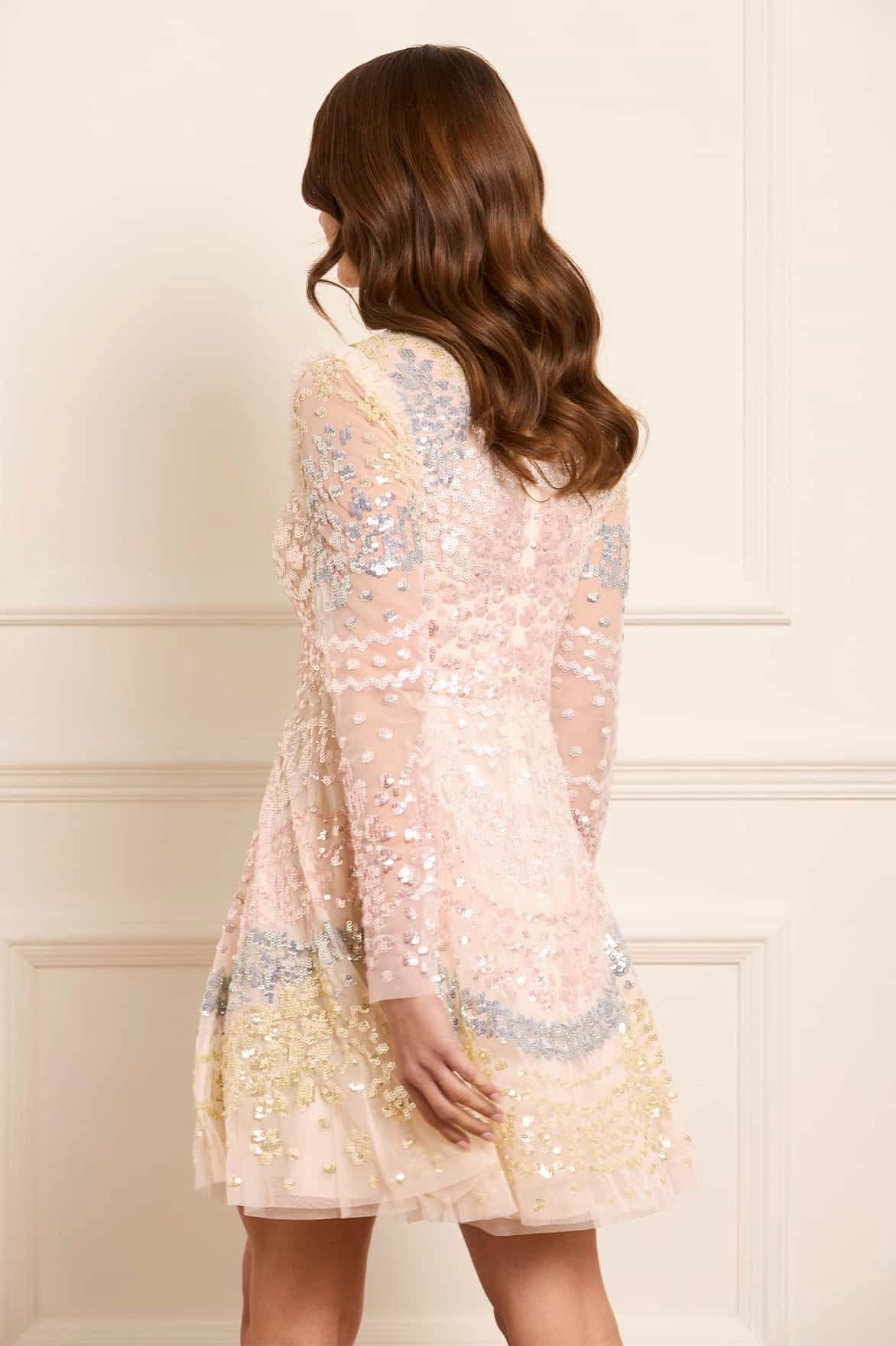 Angeline Sequin Mini Dress Simple Elegance