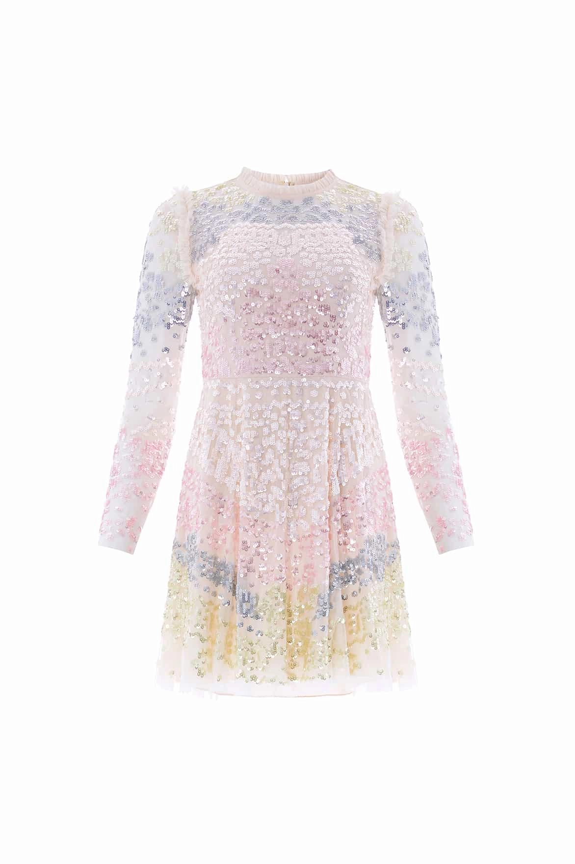 Angeline Sequin Mini Dress Compressible Style Option