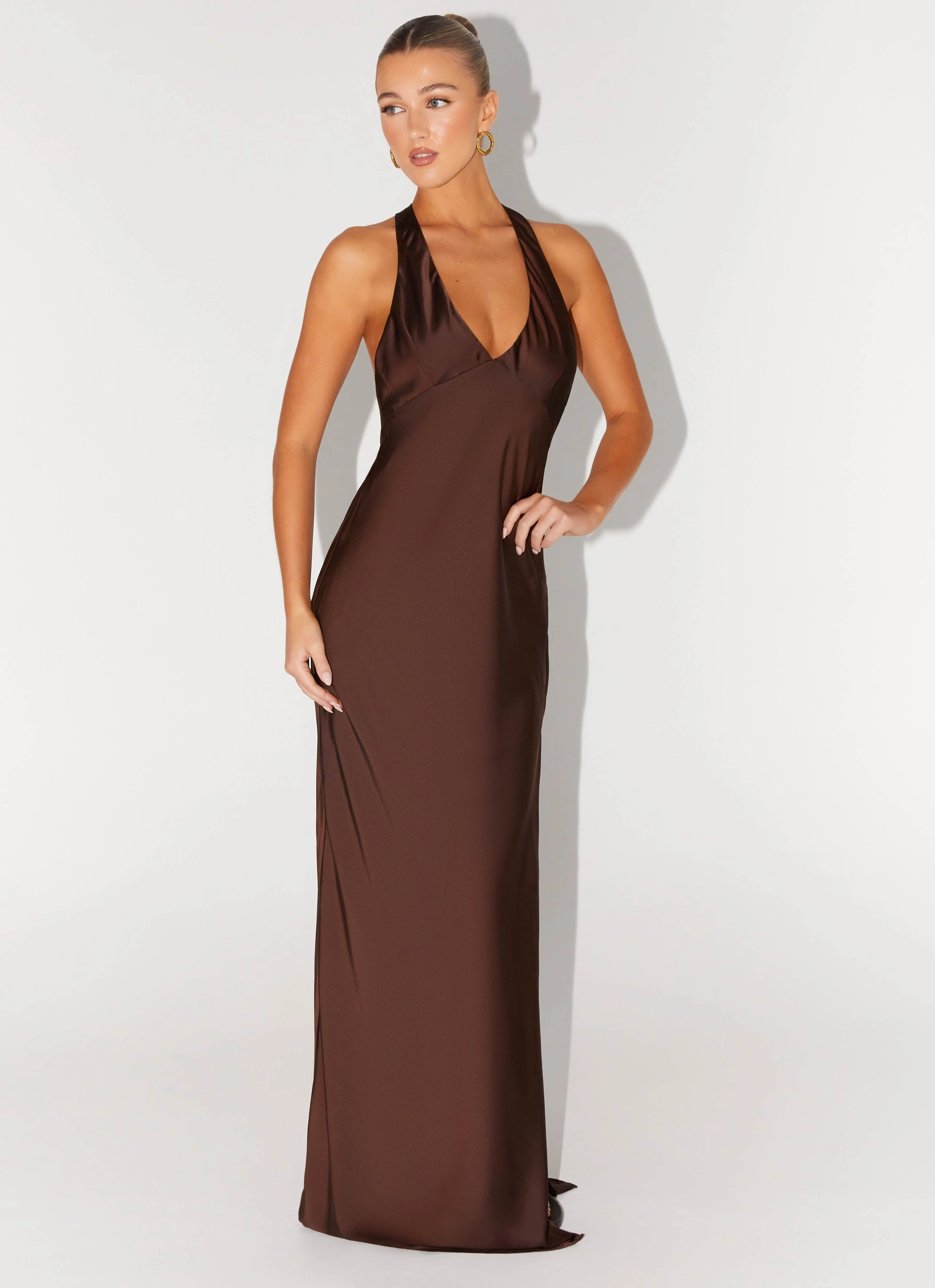 Angie Maxi Dress - Chocolate Fall Piece
