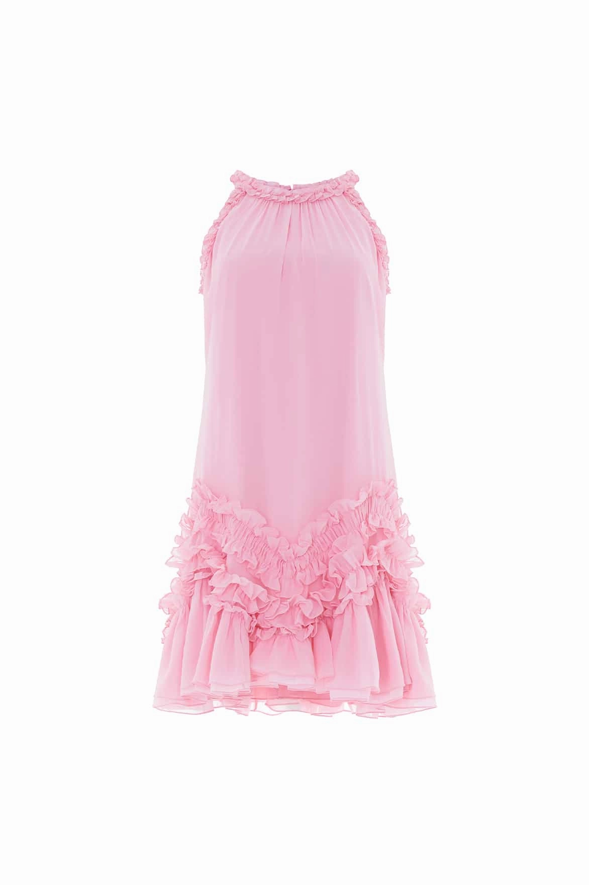 Anita Chiffon Sleeveless Micro Mini Dress Travel Light