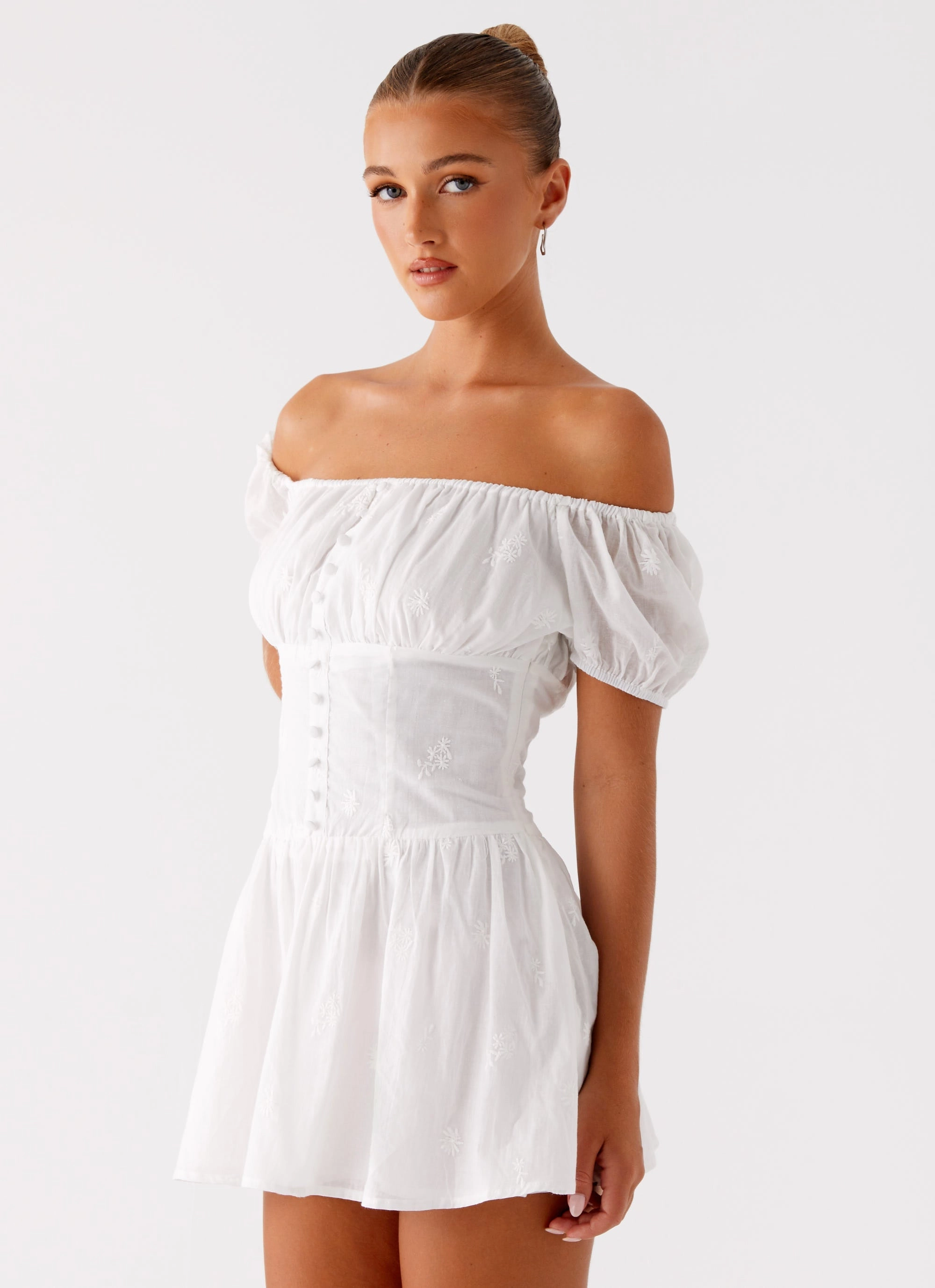 Modern Layering Anthem Mini Dress - Ivory