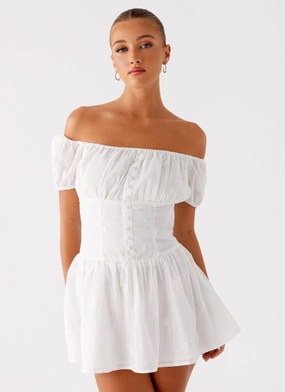 Anthem Mini Dress - Ivory Kind Light