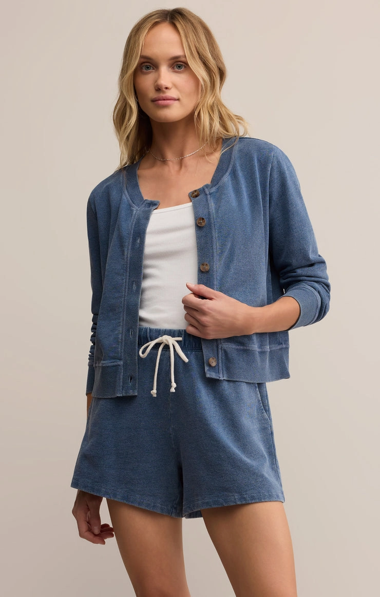 DAILY KNIT DENIM CARDI Comfortable Style Lightweight pullover