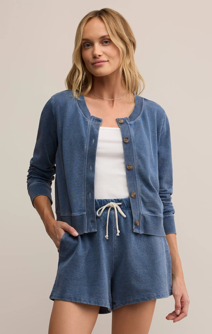 summer look DAILY KNIT DENIM CARDI