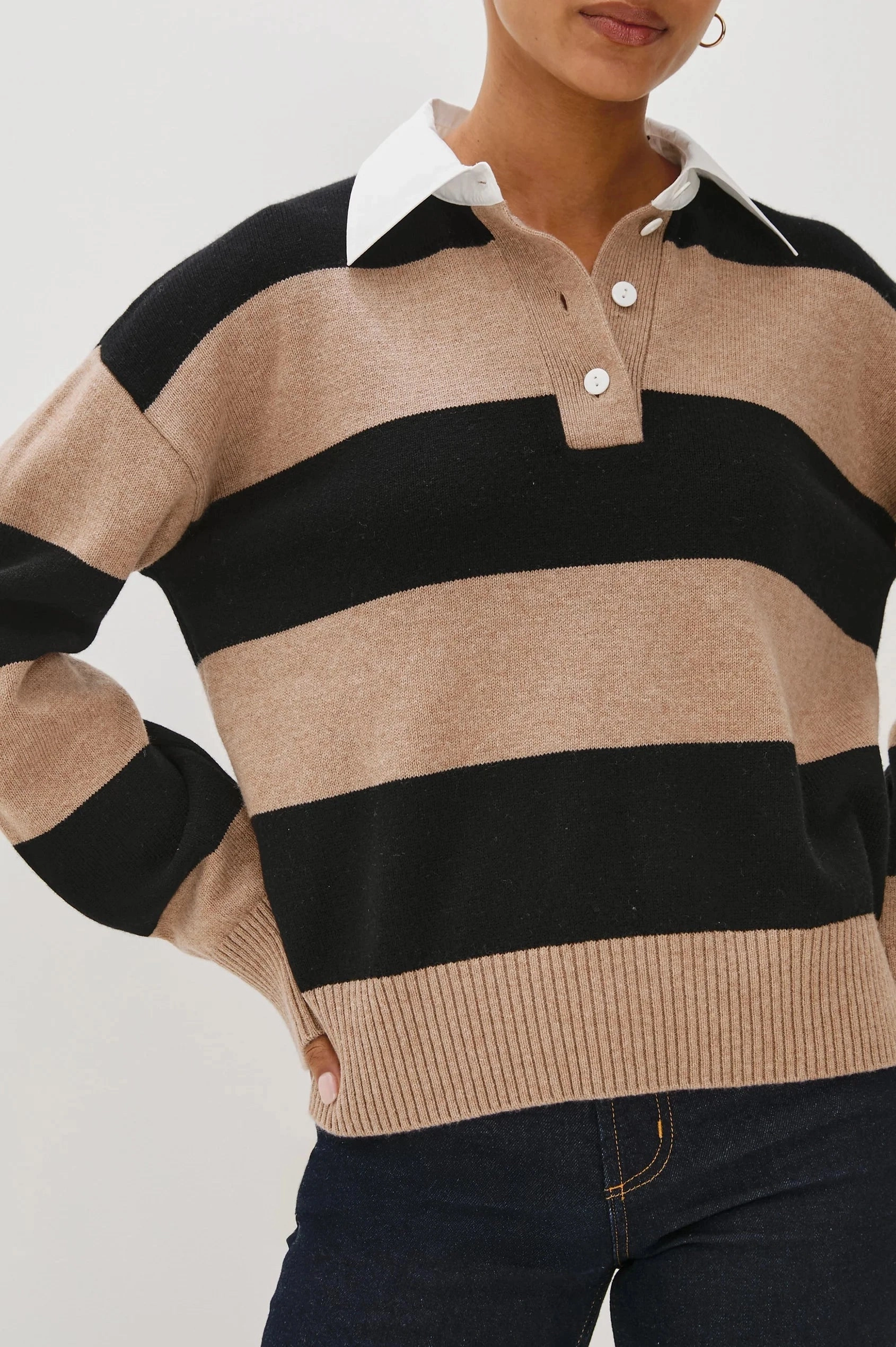 Paxton Sweater Oatmeal Black NeutralPalette