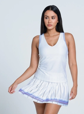 NonIrritatingEdges LightweightWeave Shimmer V-neck Tank