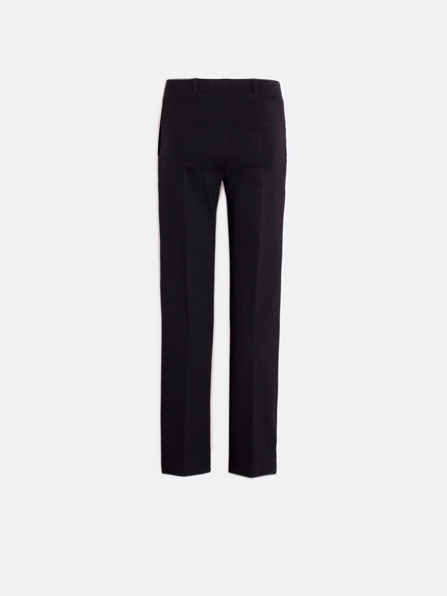 Quick Comfort Design Everyday Comfort Fit Martina Embroidered Trouser in Punto Roma Black