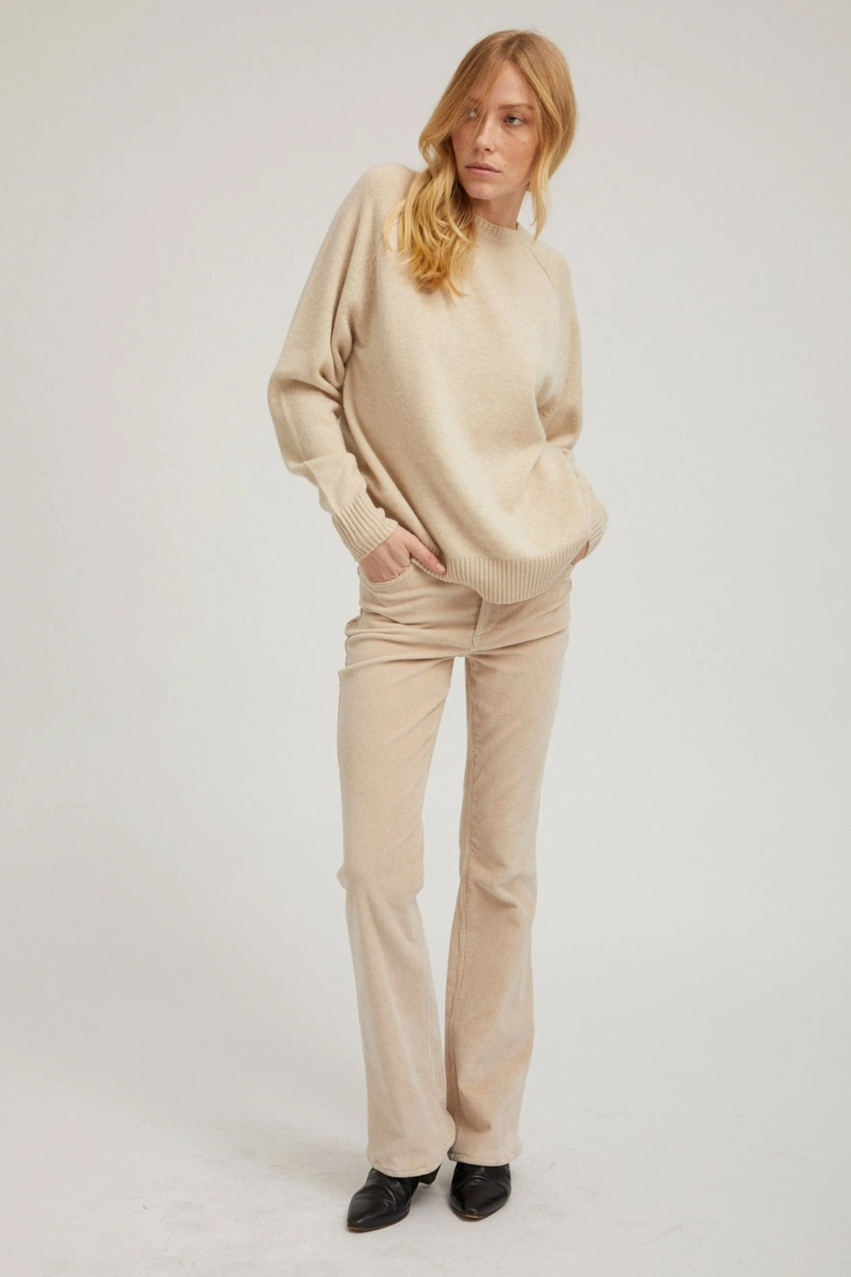 Oat Corduroy Micro Flare Pants Chill Mode