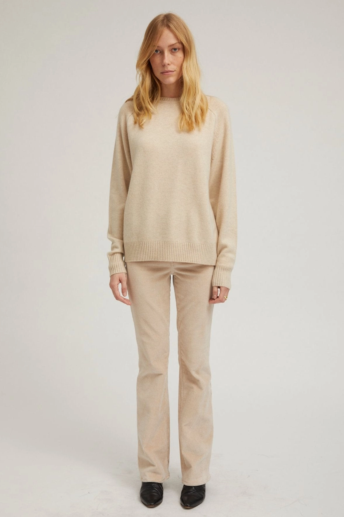 Oat Corduroy Micro Flare Pants snag resistant Long Wear