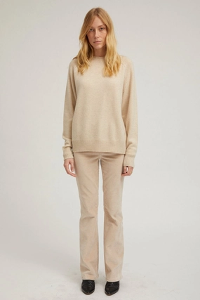 Oat Corduroy Micro Flare Pants snag resistant Long Wear