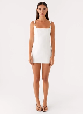 Sophisticated cocktail dress Aretha Mini Dress - White