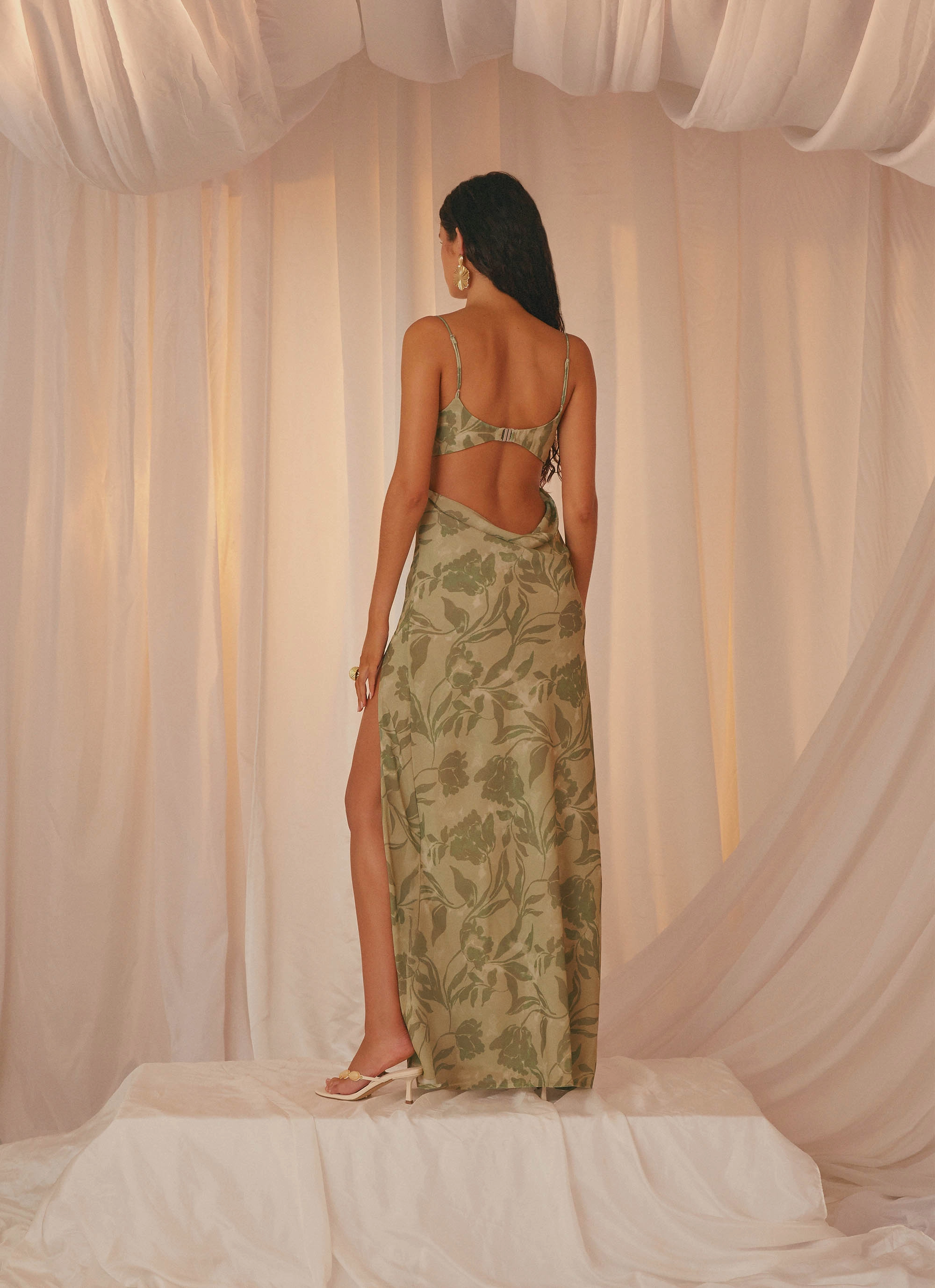 Alouette Maxi Dress - Jade Fern hypoallergenic Flexible Layers