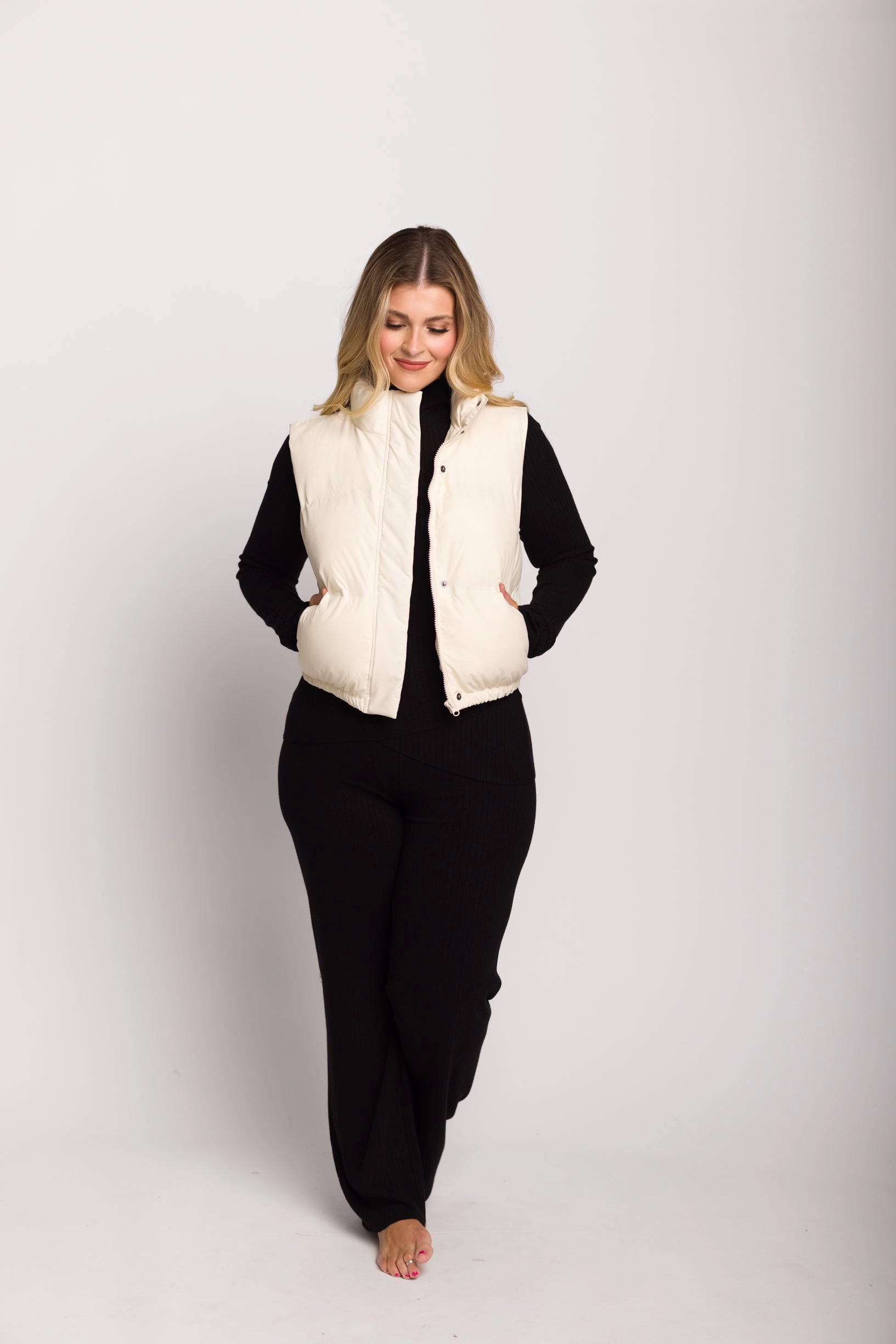 Aspen Vest in Cappuccino Foam RecycledPolyester