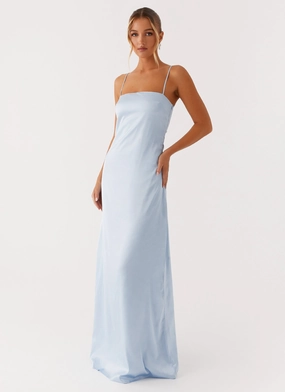 Travel Essential Aster Bloom Maxi Dress - Blue