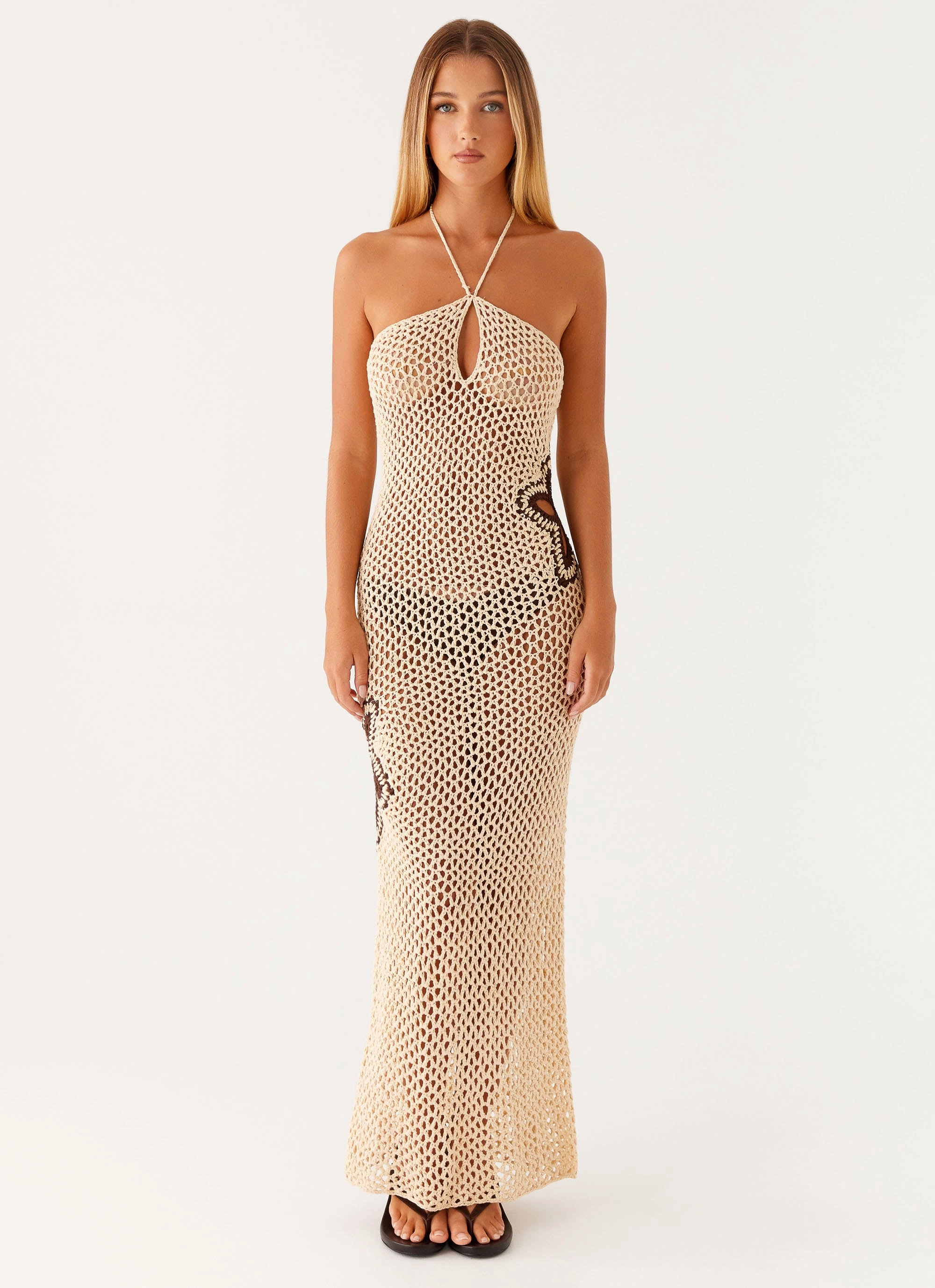 Aster Crochet Maxi Dress - Pastel Yellow Special-Edition Chic Mom