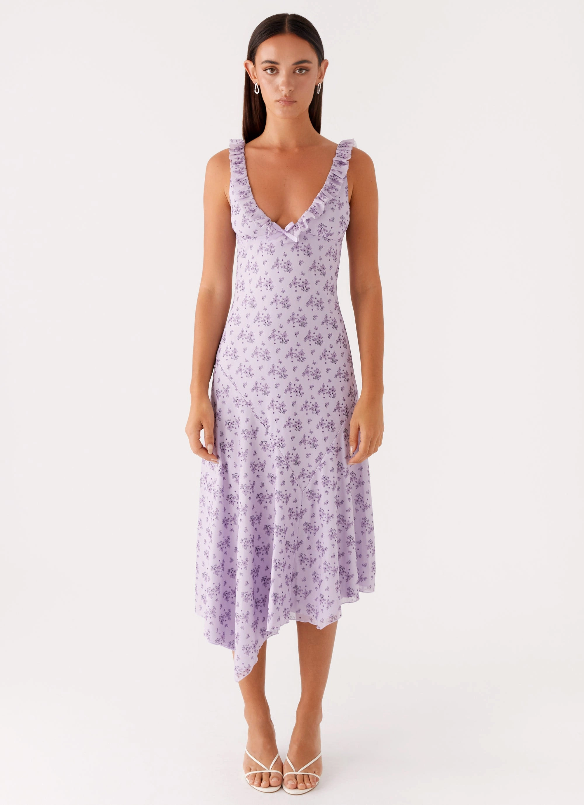 Asteri Midi Dress - Lavender Meadow Spring Mood