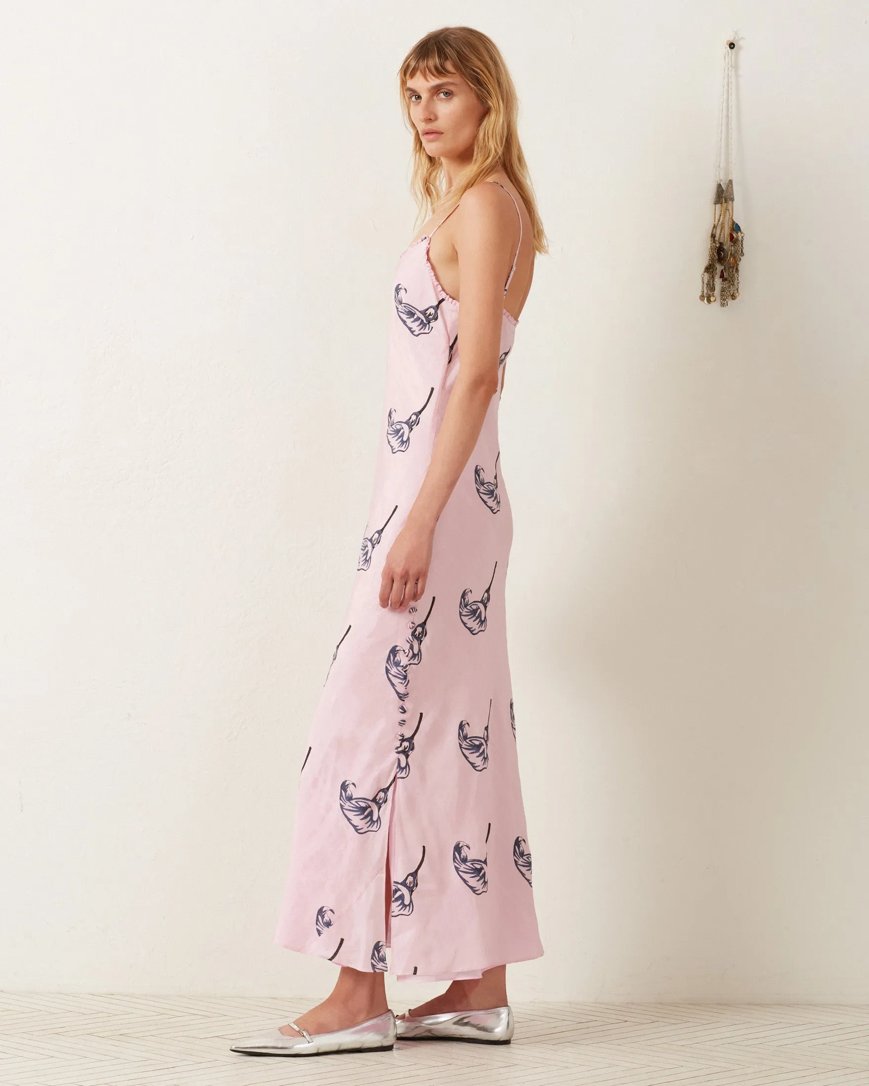 Athens Pink Calla Lily Dress