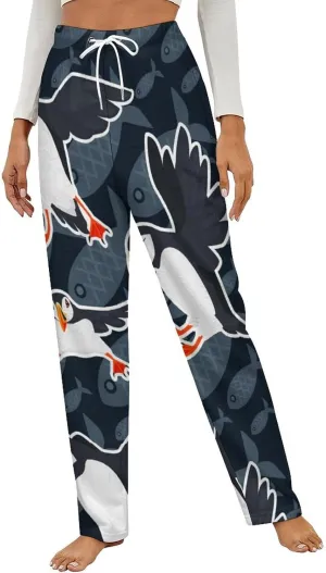 Atlantic Puff-in Women's Flannel Pajama Pants Fleece Lounge Sleep Bottoms PJ