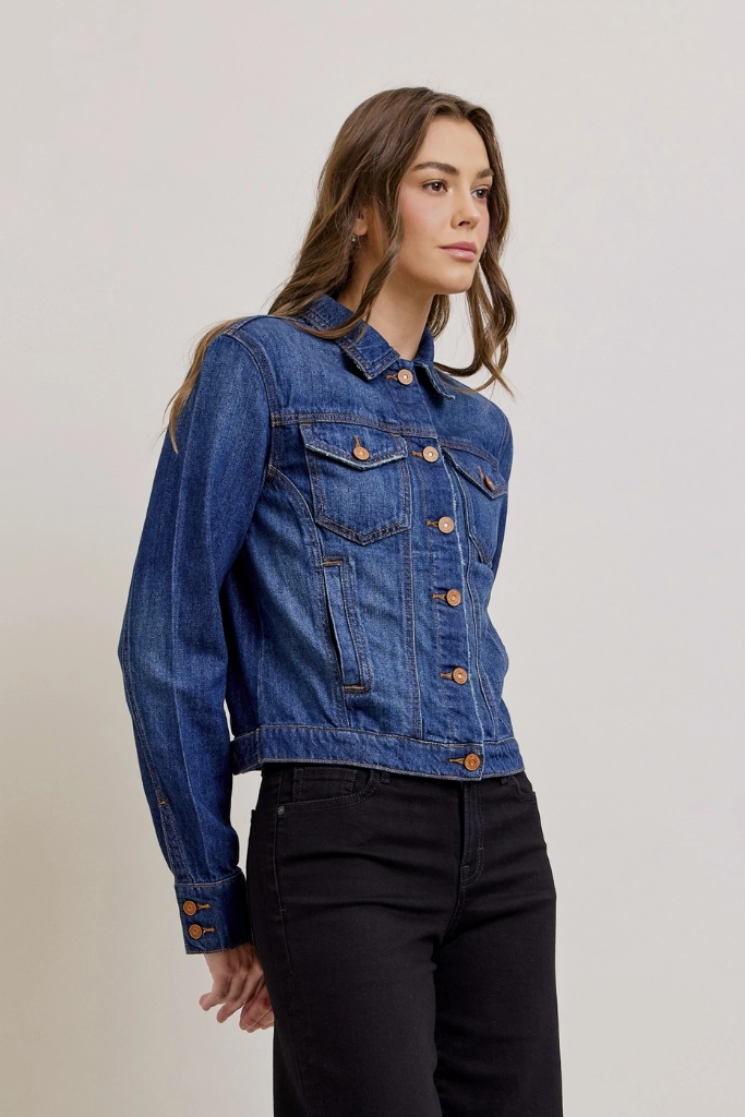 Aubrey Classic Denim Jacket Transitional Weather Piece NonIrritatingLining