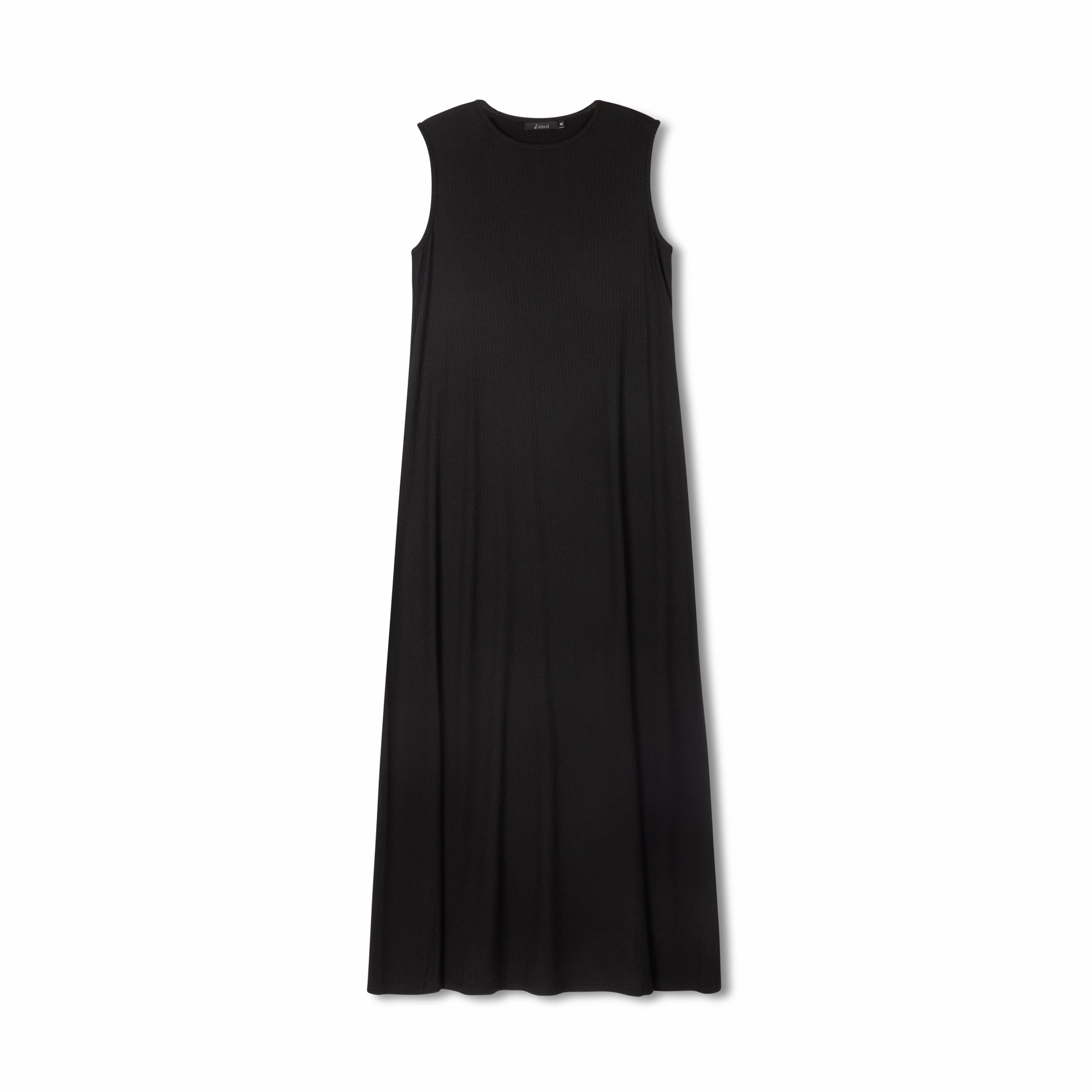 Audree Sleeveless Rib Dress [Final Sale] Simple Form High-Low-Hem