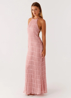 Cute Touch Aullie Maxi Dress - Pink